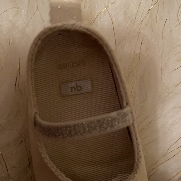 Carter’s | NB | white and silver flats - Picture 4 of 7